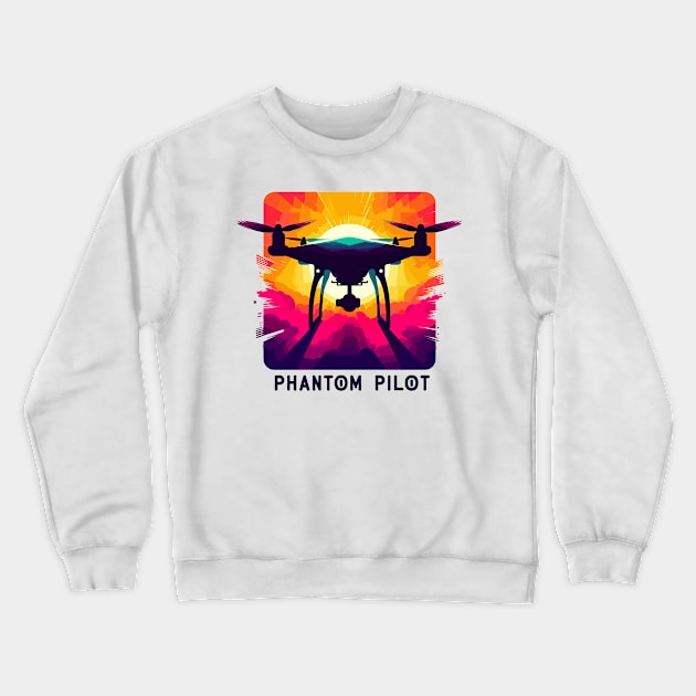 Drone Crewneck Sweatshirt by Vehicles-Art